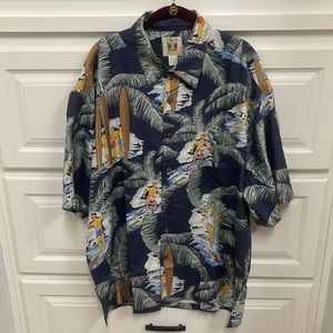 Kahala men’s silk shirt XL, like new